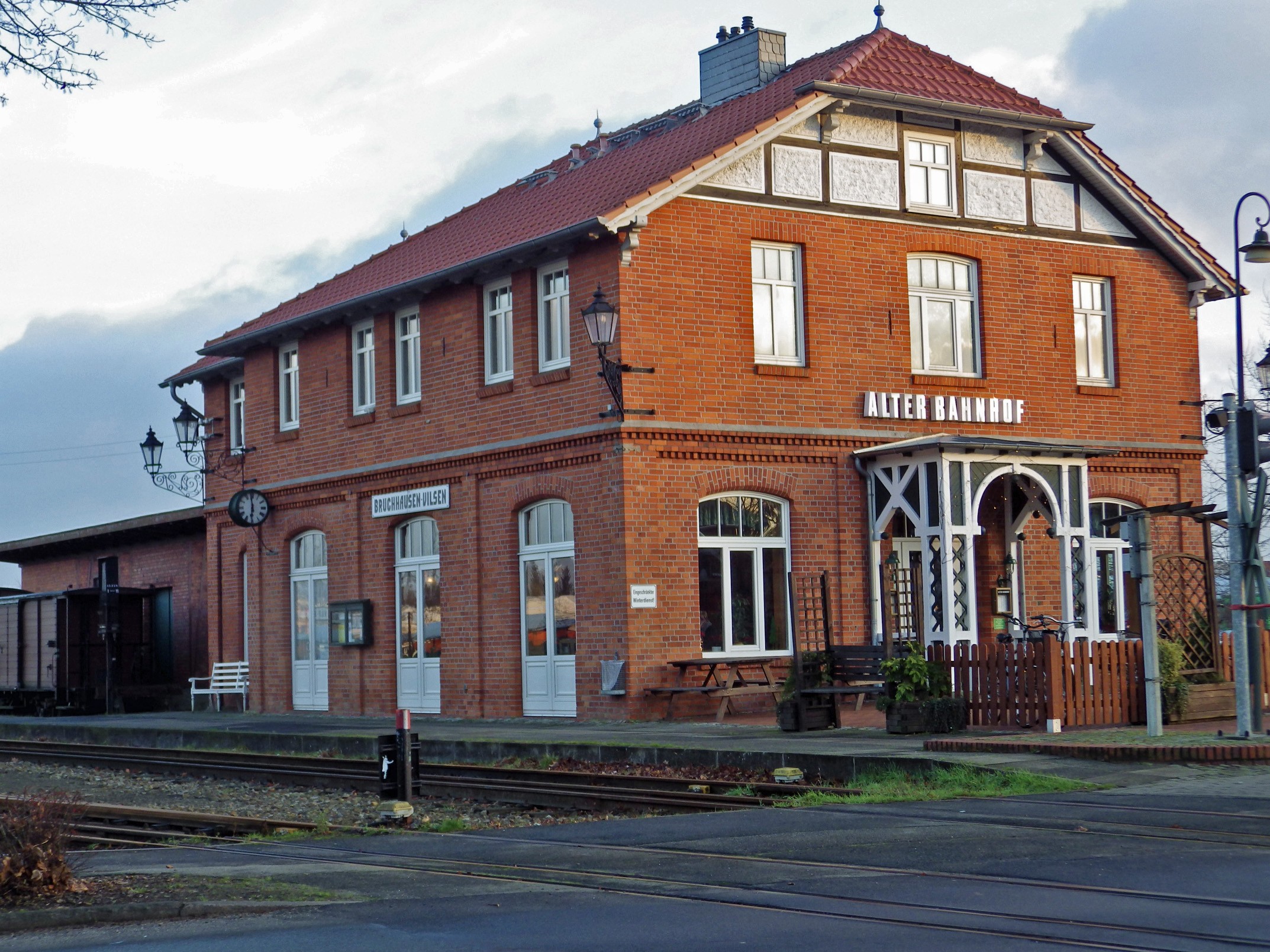 Gaststätte  "Alter Bahnhof" in der Samtgemeinde Bruchhausen-Vilsen - Flecken Bruchhausen-Vilsen - OT Bruchhausen (Kreismuseum Syke CC BY-NC-SA)