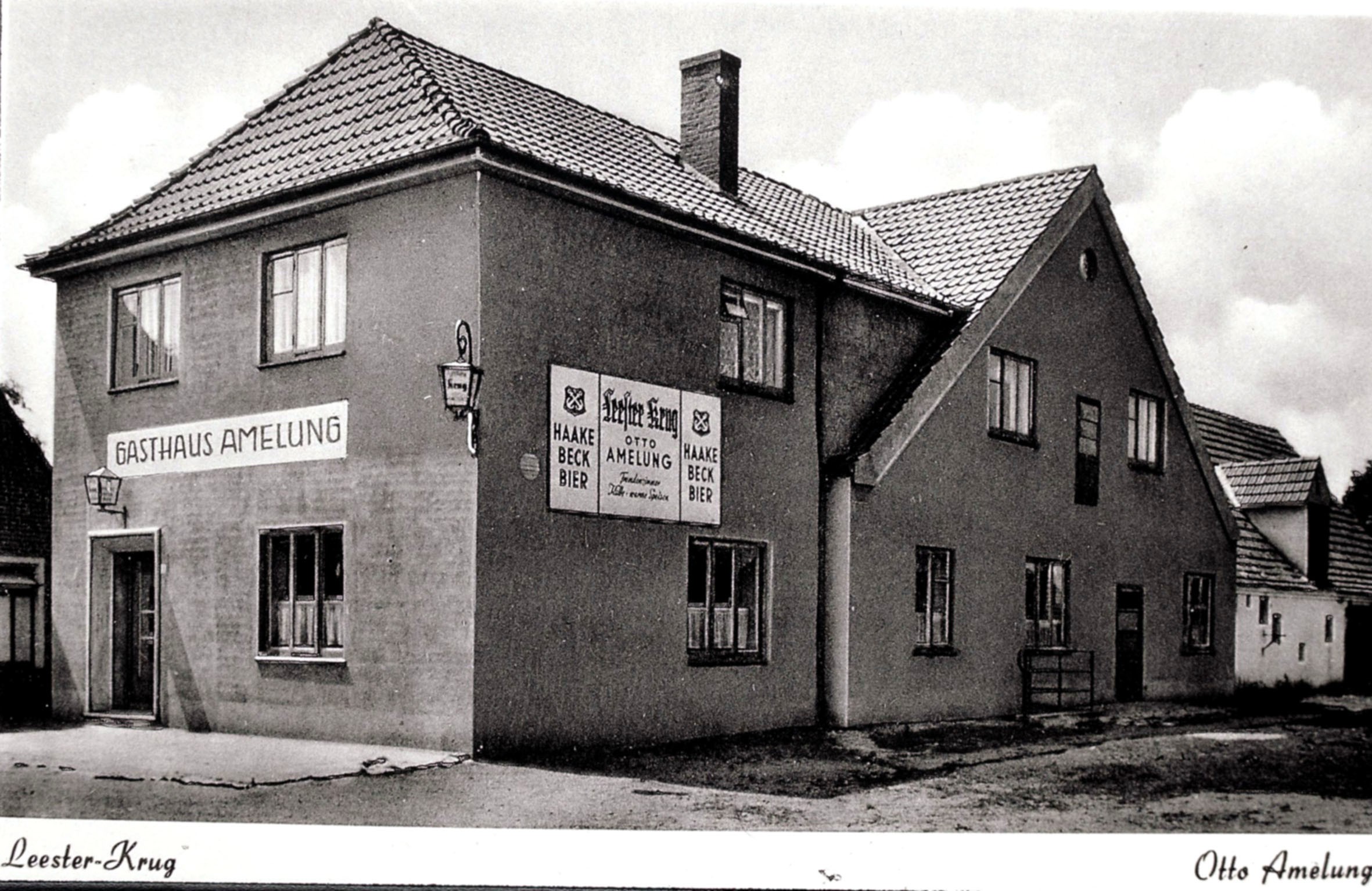 Hotel Leester Krug n der Gemeinde  Weyhe - OT Leeste (Kreismuseum Syke CC BY-NC-SA)