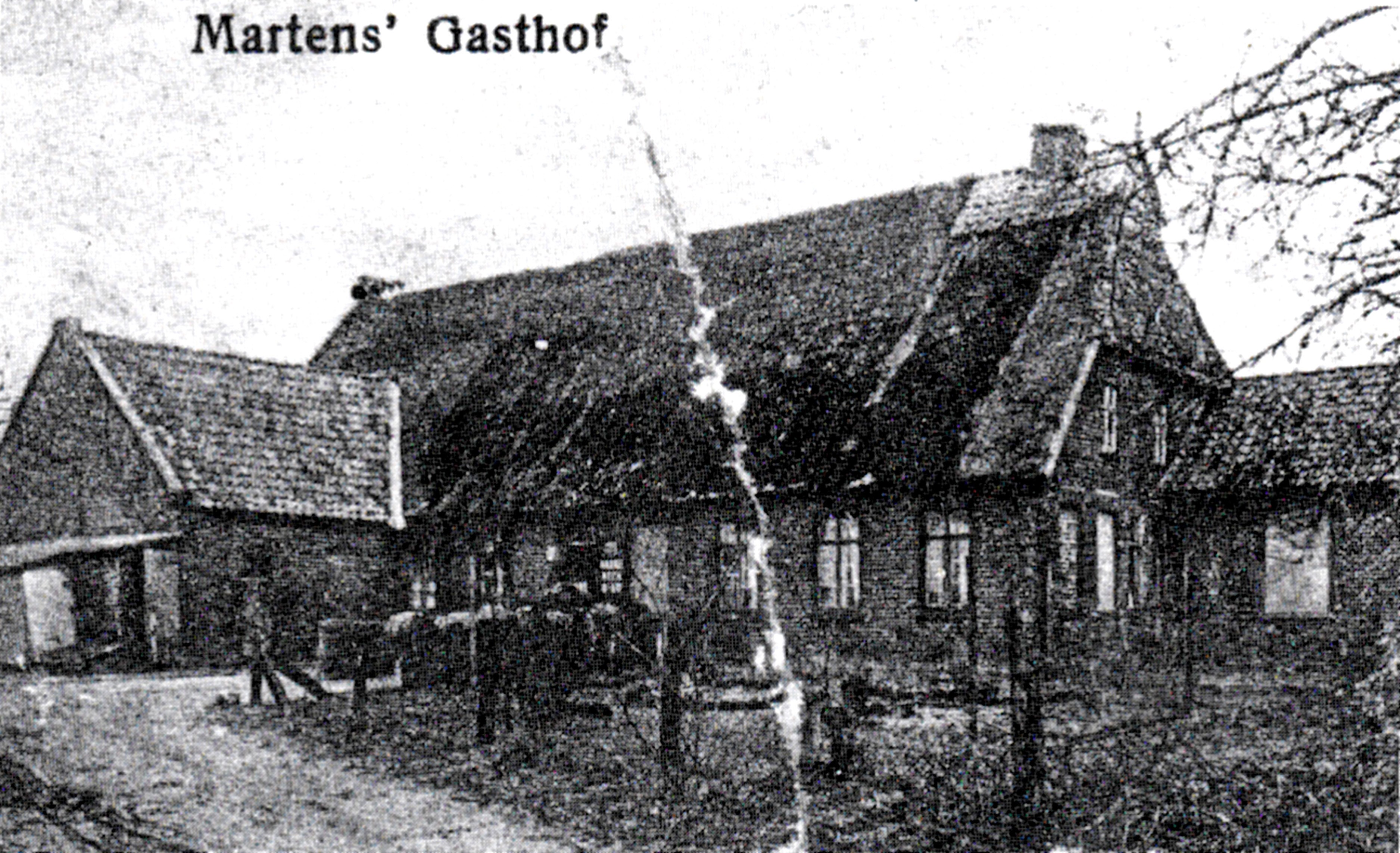 Martens Gaststätte in der Gemeinde Stuhr - OT Seckenhausen-Wulfhoop (Kreismuseum Syke CC BY-NC-SA)