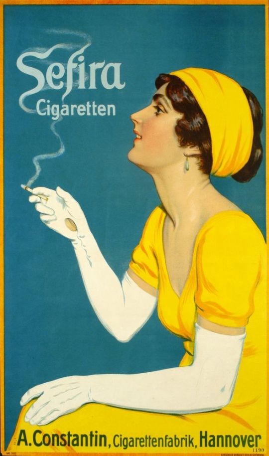 Plakat "Constantin Sefira Cigaretten" (Historisches Museum Hannover CC BY-NC-SA)