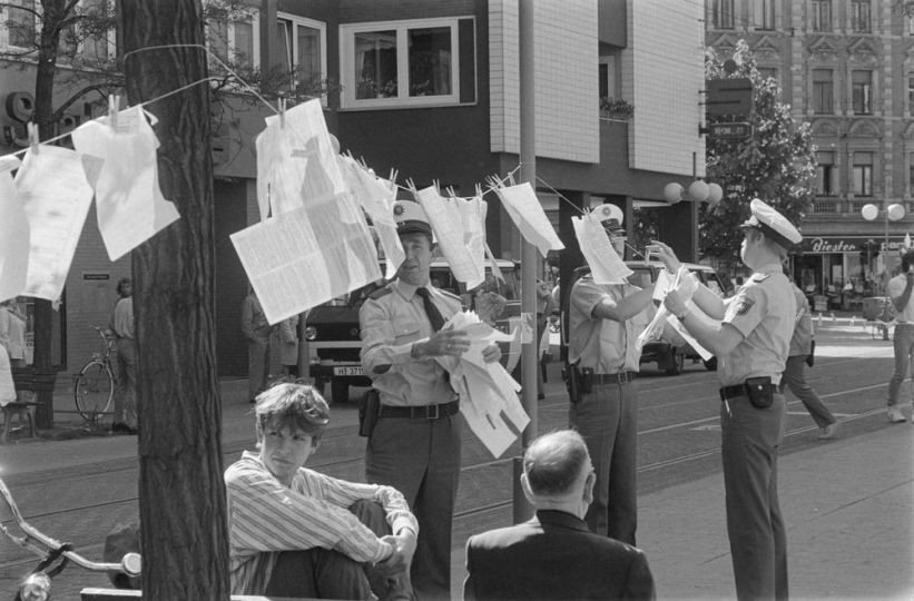 Protestaktion gegen die Volkszählung (Gerhard Stoletzki, Historisches Museum Hannover CC BY-NC-SA)