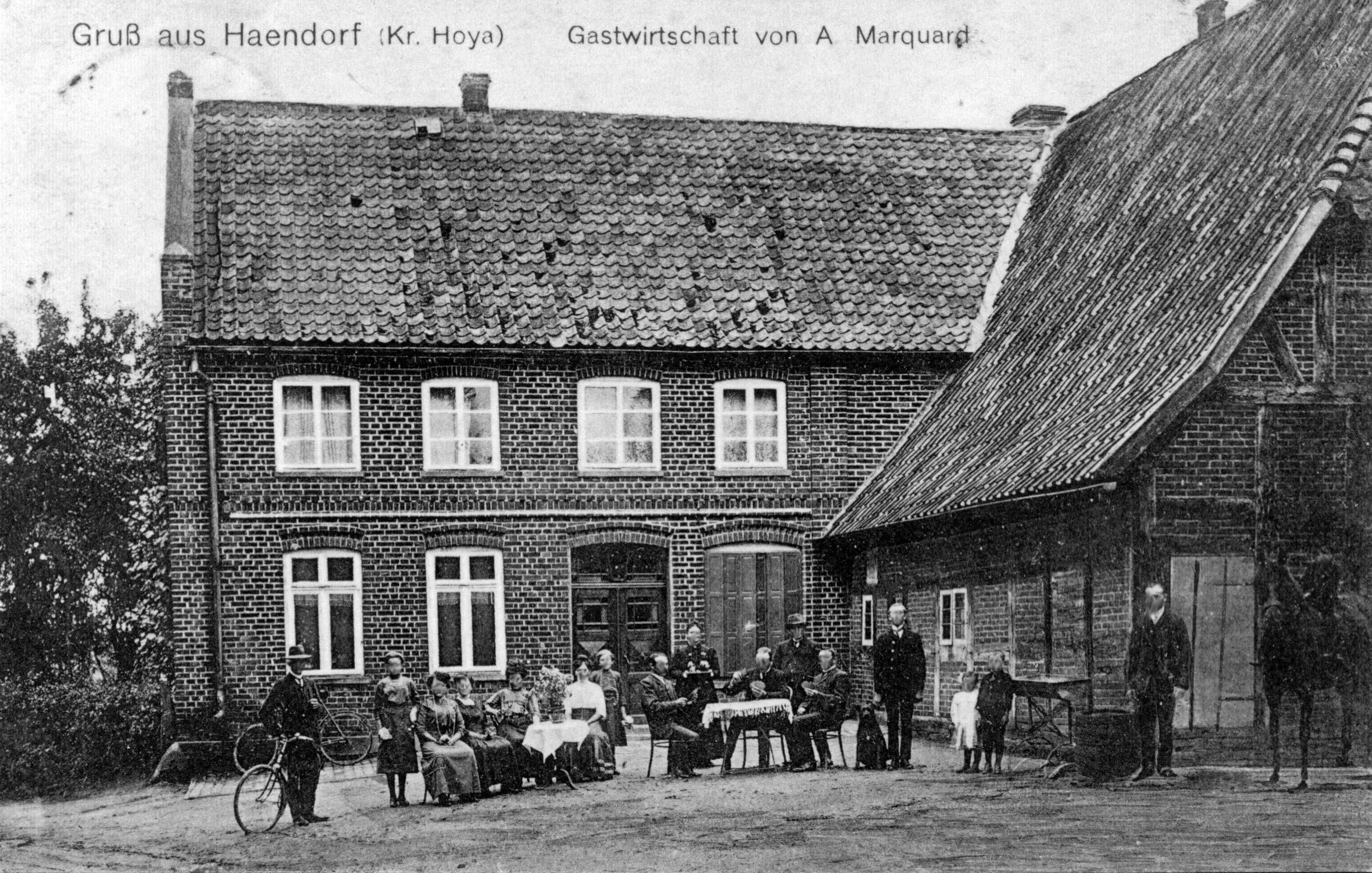 Gasthaus zur Linde in der Samtgemeinde Bruchhausen-Vilsen Gem. Asendorf - OT Haendorf (Kreismuseum Syke CC BY-NC-SA)