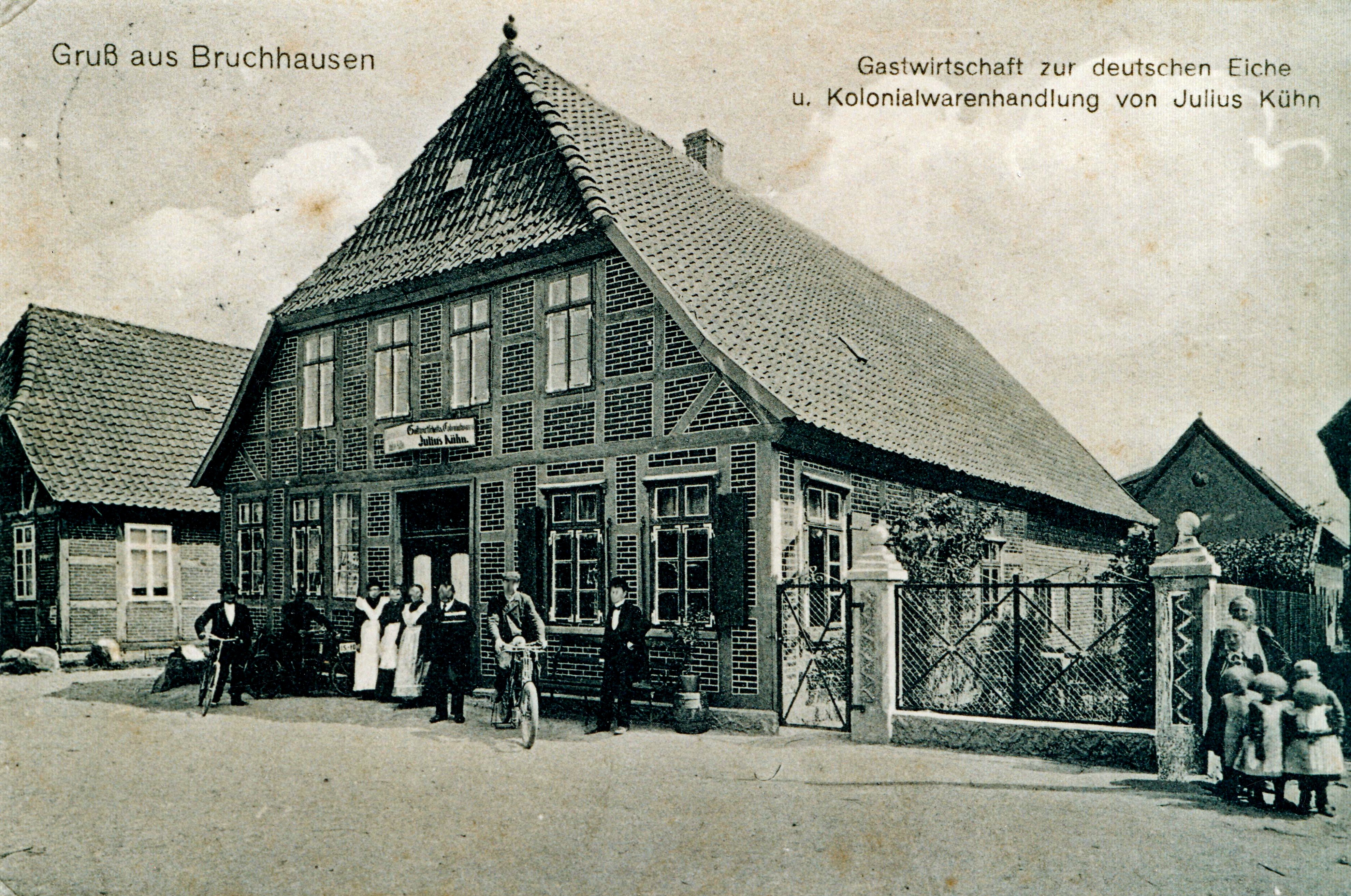 Gastwirtschaft zur deutschen Eiche in der Samtgemeinde Bruchhausen-Vilsen  Flecken Bruchhausen-Vilsen - OT Bruchhausen (Kreismuseum Syke CC BY-NC-SA)