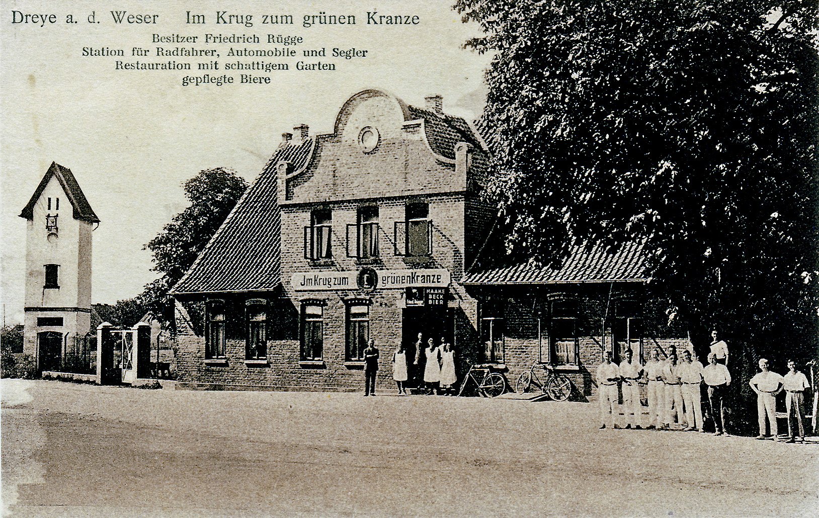 Im Krug zum grünen Kranze in der Gemeinde Weyhe - OT Dreye (Kreismuseum Syke CC BY-NC-SA)
