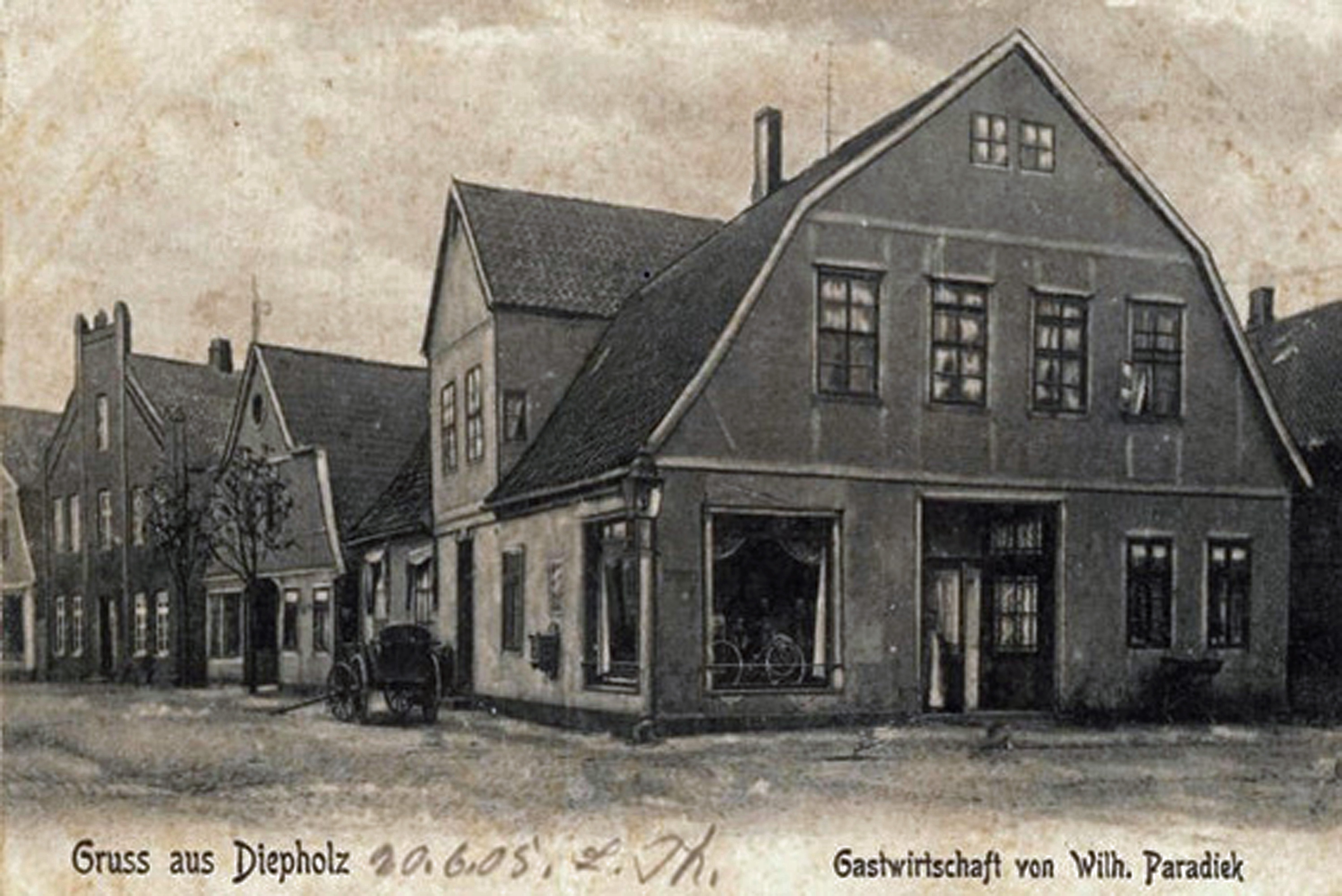 Gaststätte Paradieks Ecke in Diepholz - OT Diepholz-Stadt (Kreismuseum Syke CC BY-NC-SA)