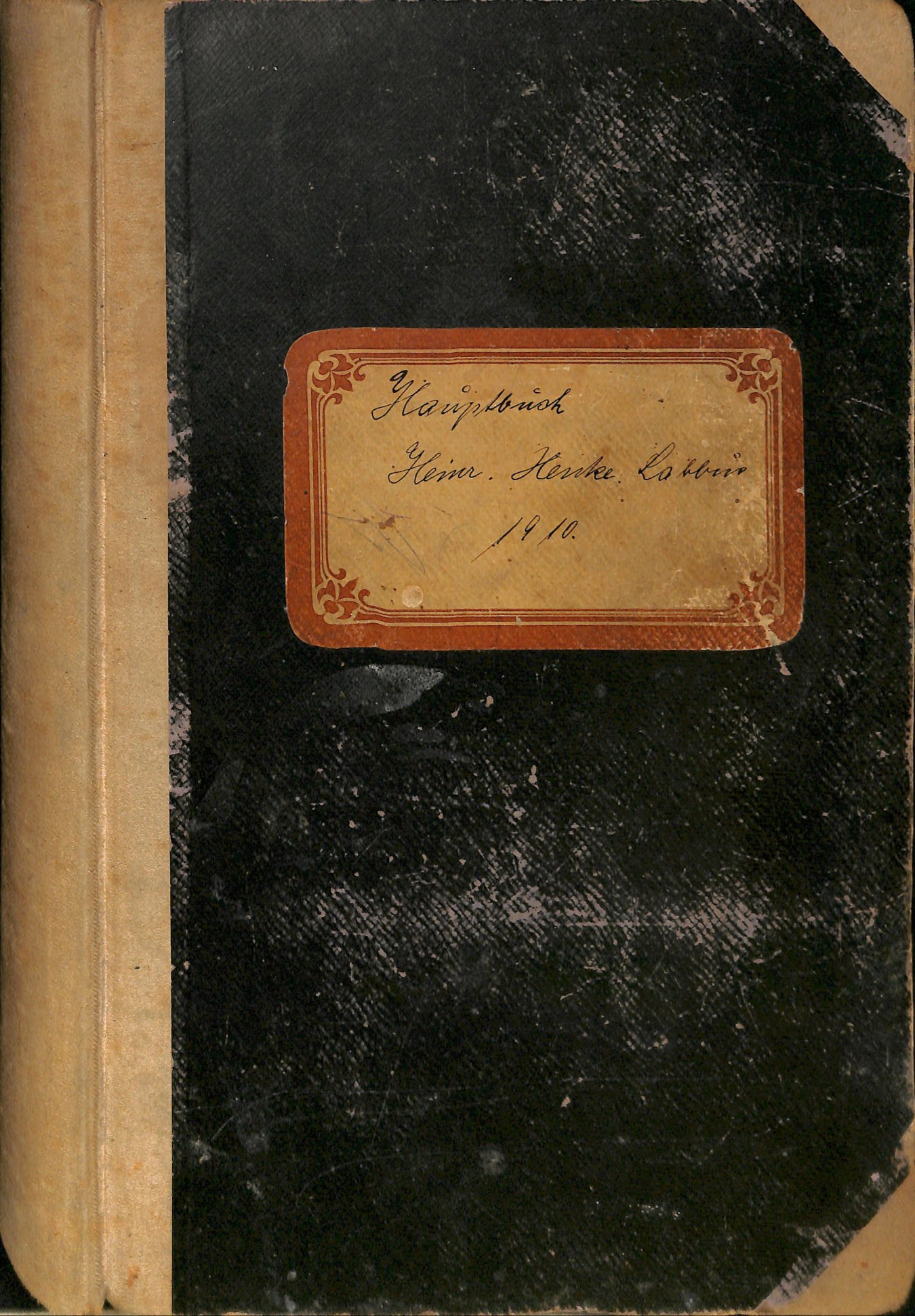 Hauptbuch Heinr. Henke Labbus 1910 (Kreismuseum Syke CC BY-NC-SA)
