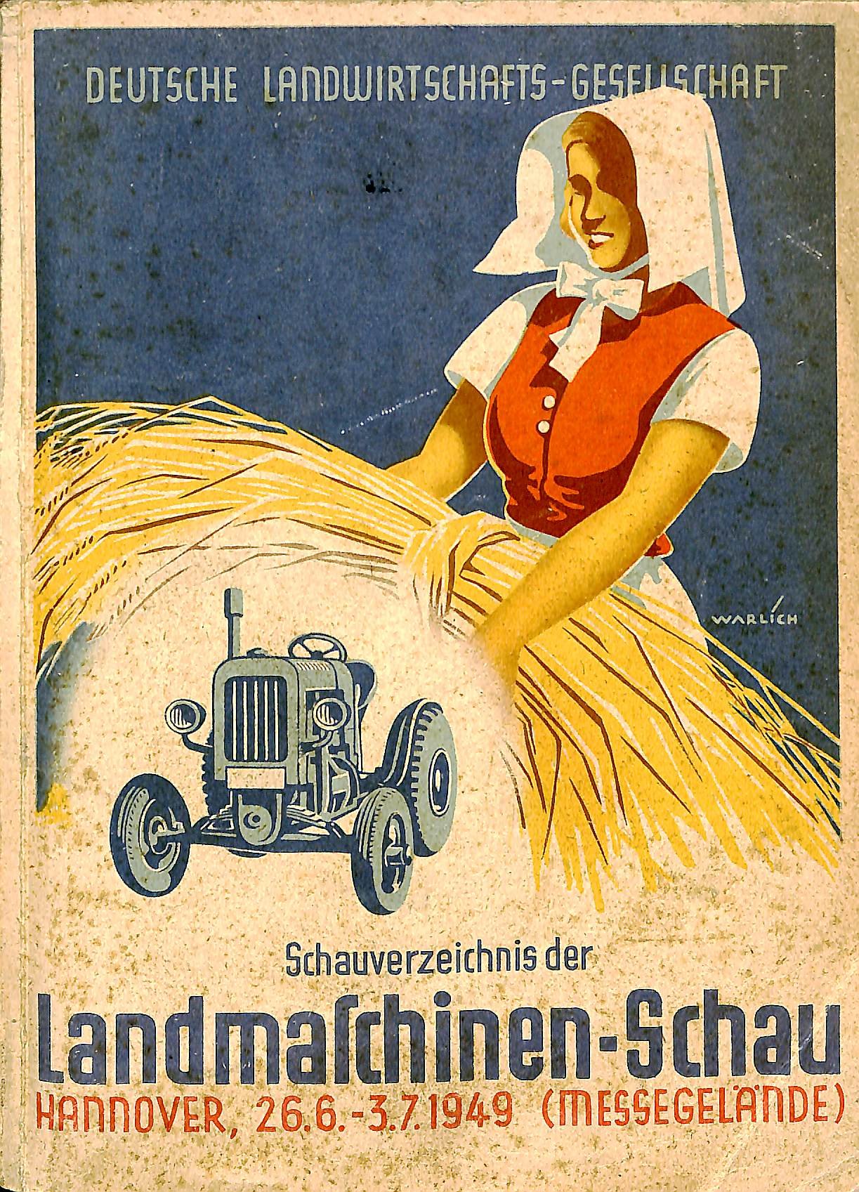 Schauverzeichnis der Landmaschinen-Schau Hannover, 26.6. - 3.7.1949 (Kreismuseum Syke CC BY-NC-SA)