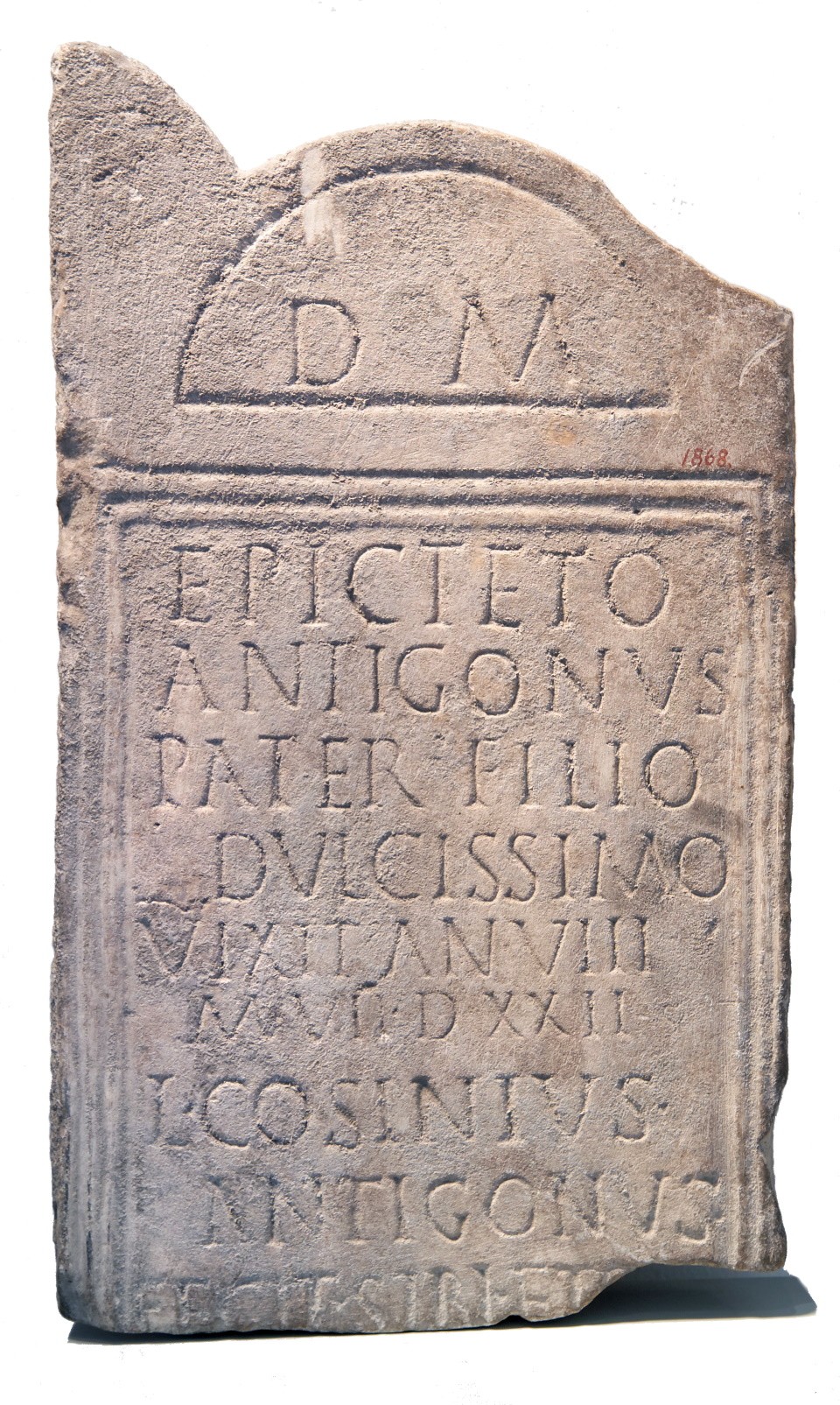 Grabstein für Epictetus (Museum August Kestner CC BY-NC-SA)