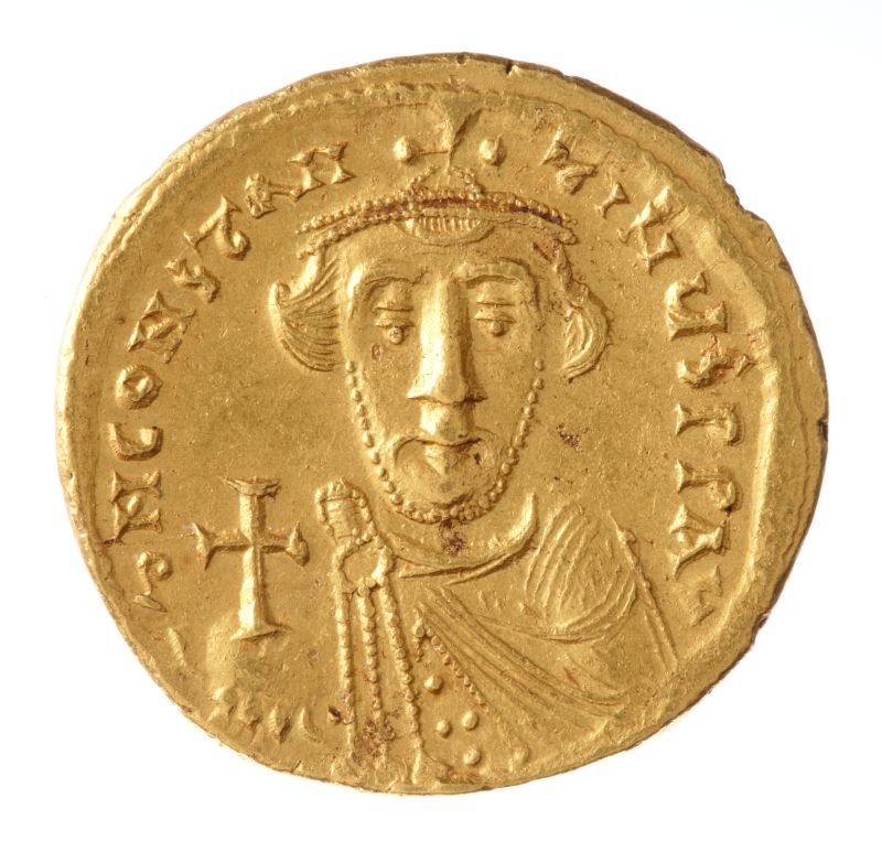 Byzantinischer Solidus des Constans II. (Museum August Kestner CC BY-NC-SA)