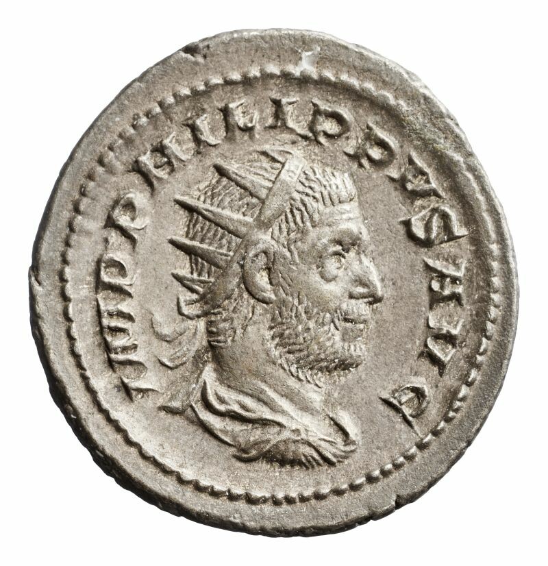 Antoninian des Philippus Arabs (Museum August Kestner CC BY-NC-SA)