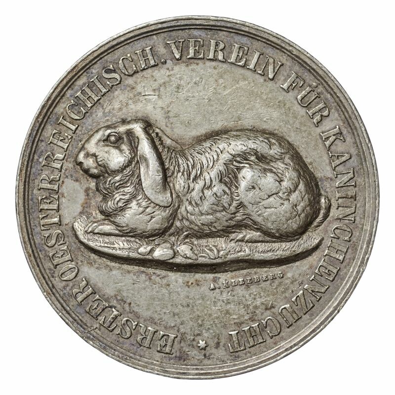 Preismedaille "Verein für Kaninchenzucht" (Museum August Kestner CC BY-NC-SA)