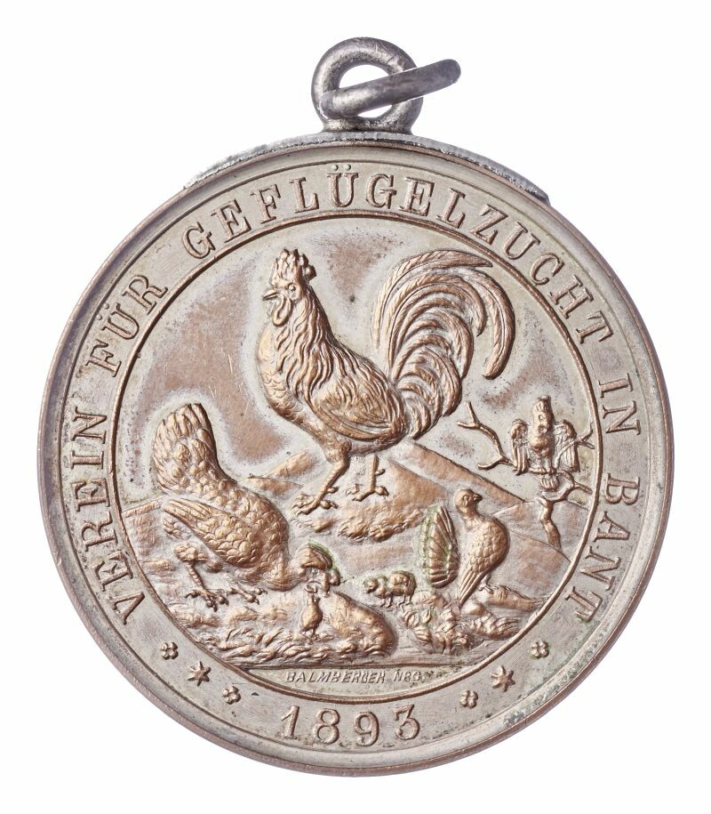 Medaille "Verein für Geflügelzucht" (Museum August Kestner CC BY-NC-SA)