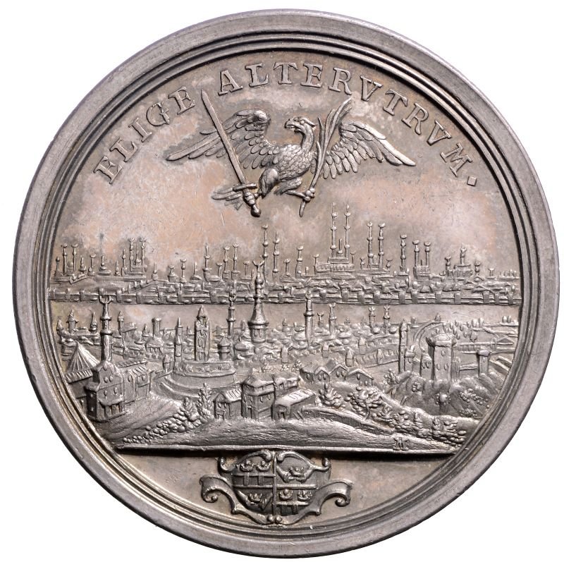 Medaille auf den Frieden von Passarowitz (Museum August Kestner CC BY-NC-SA)