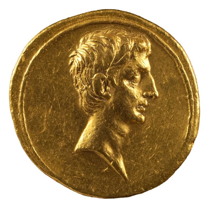 Aureus des Augustus (Museum August Kestner CC BY-NC-SA)