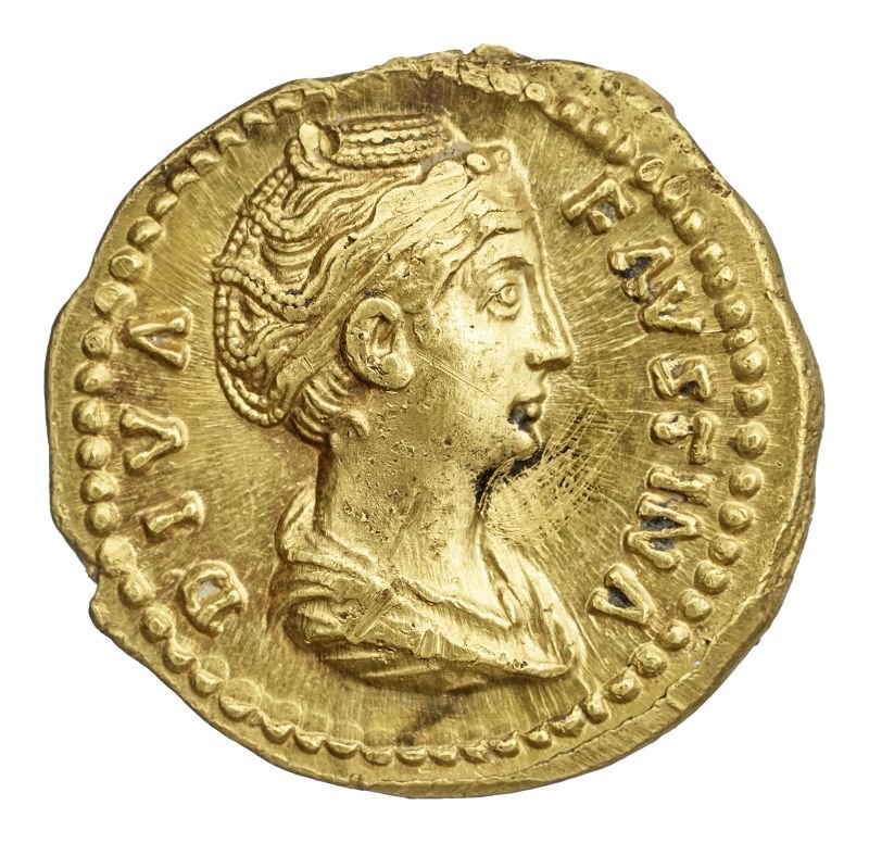 Aureus des Antoninus Pius für Faustina I. (Museum August Kestner CC BY-NC-SA)