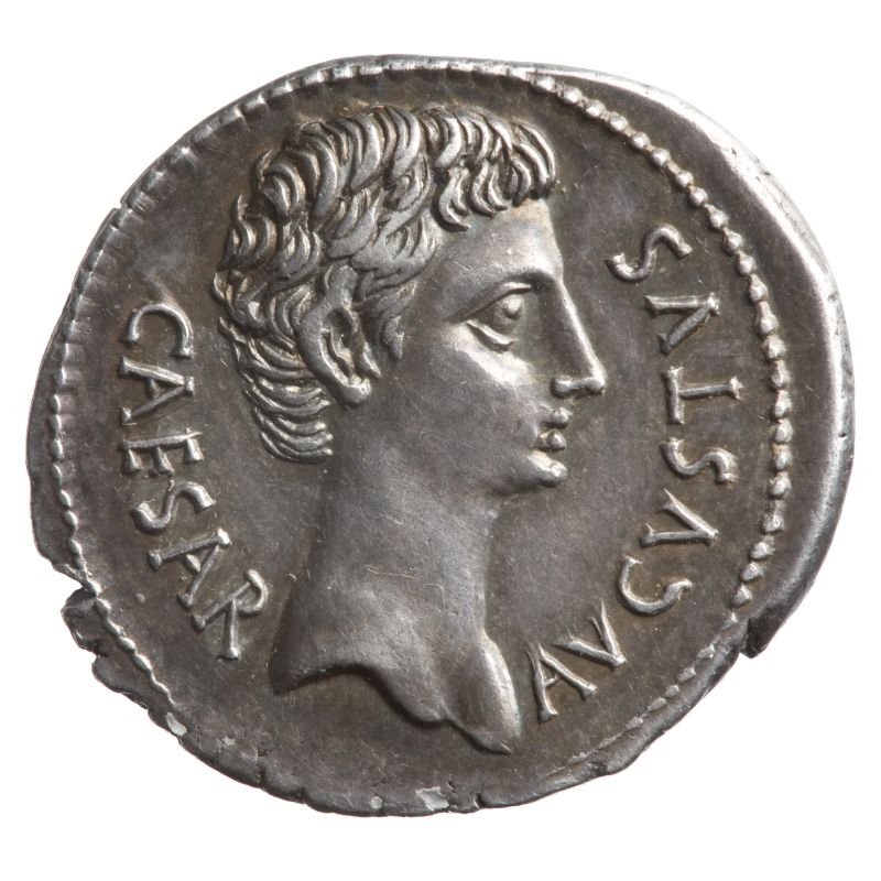 Denar des Augustus (Museum August Kestner CC BY-NC-SA)