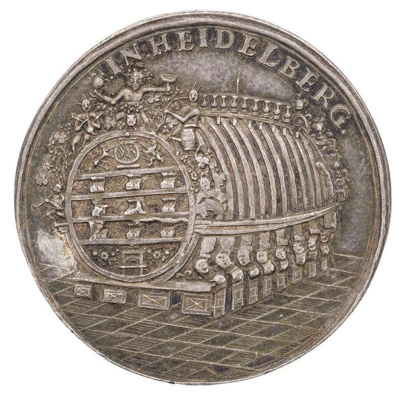 Medaille auf das große Fass zu Heidelberg (Museum August Kestner CC BY-NC-SA)