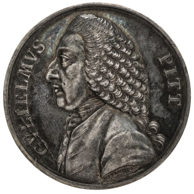 Medaille auf William Pitt (Museum August Kestner CC BY-NC-SA)