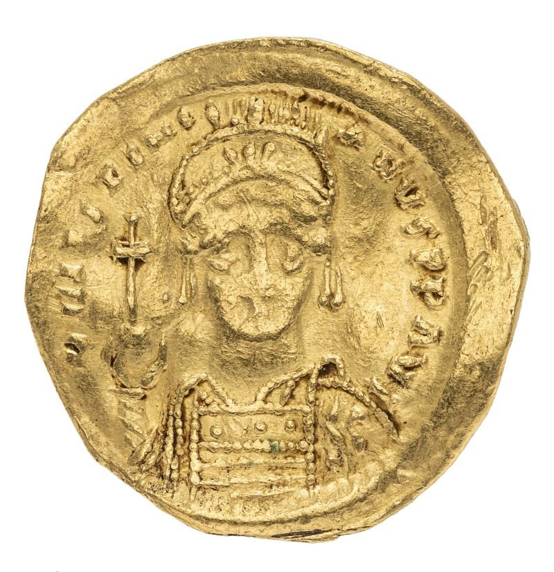 Solidus Justinian I. (Museum August Kestner CC BY-NC-SA)