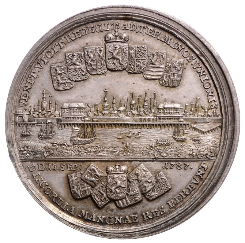 Medaille auf die Wiederherstellung in den Niederlanden (Museum August Kestner CC BY-NC-SA)