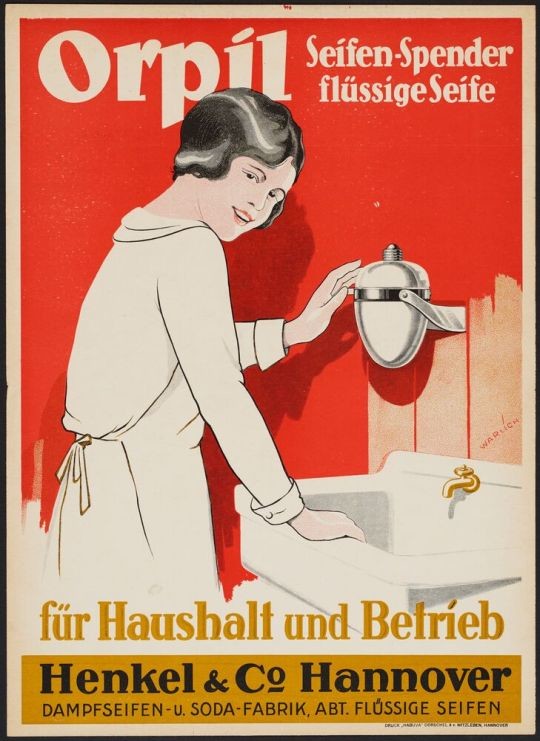 Plakat „Orpil Seifen-Spender“ (Historisches Museum Hannover CC BY-NC-SA)