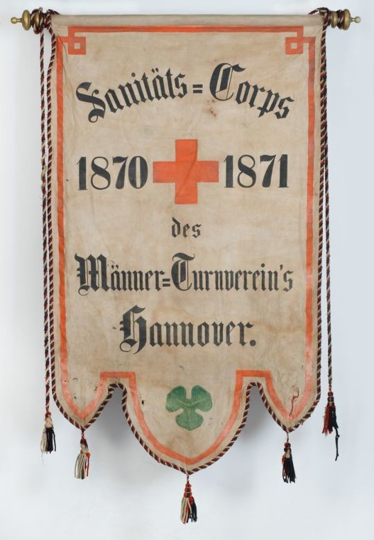 Banner des Sanitätskorps MTV Hannover (Historisches Museum Hannover CC BY-NC-SA)