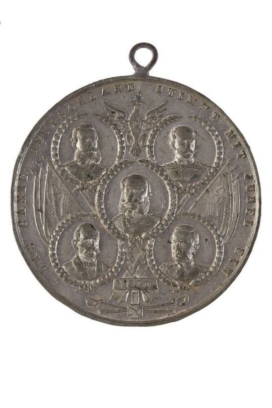 Medaille auf den Deutsch-Französischen Krieg 1870/71 (Historisches Museum Hannover CC BY-NC-SA)