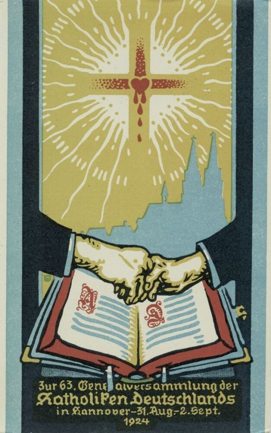 Postkarte Katholikentag 1924 (Historisches Museum Hannover CC BY-NC-SA)