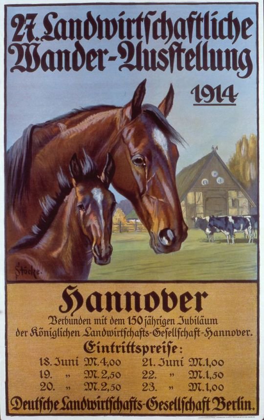 Plakat: 27. Landwirtschaftliche Wanderausstellung Hannover (Historisches Museum Hannover CC BY-NC-SA)