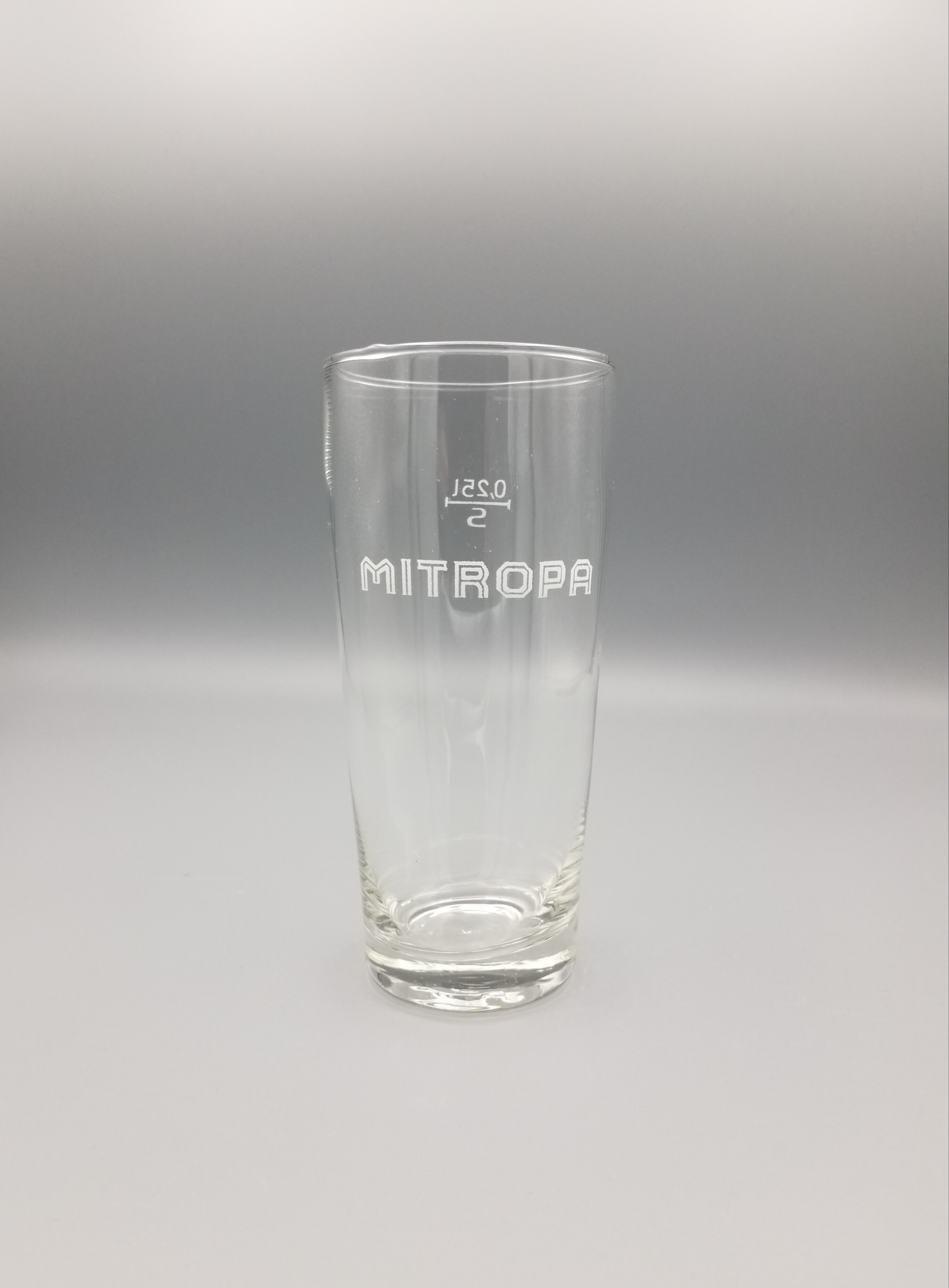MITROPA Trinkglas (Mobile Welten e.V. CC BY-SA)
