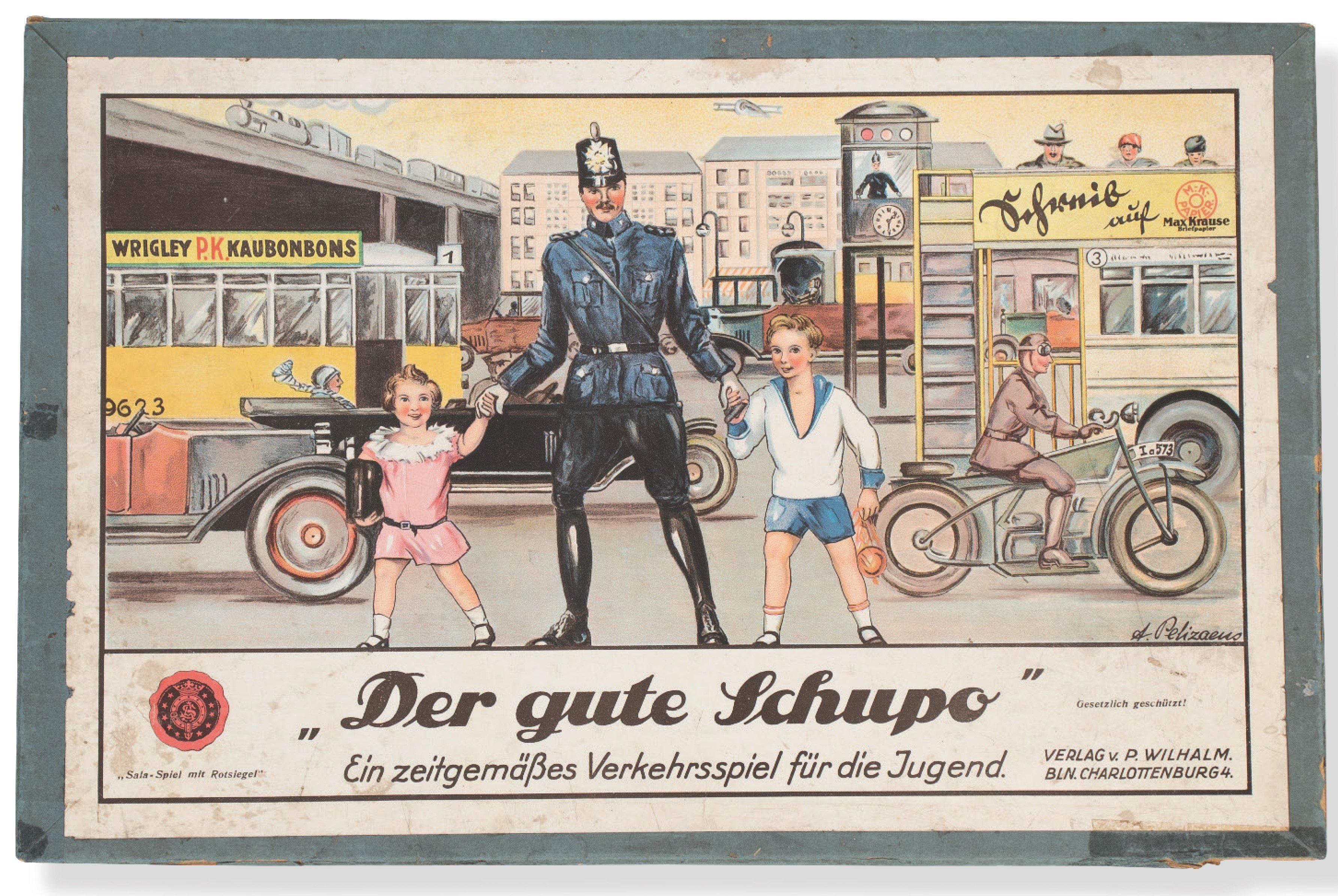 "Der gute Schupo" - Ein zeitgemäßes Verkehrsspiel für die Jugend (Polizeimuseum Niedersachsen CC BY-NC-SA)