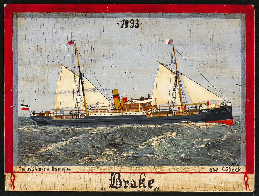 Fracht- und Passagierdampfer BRAKE (Schiffahrtsmuseum Unterweser CC BY-NC-SA)