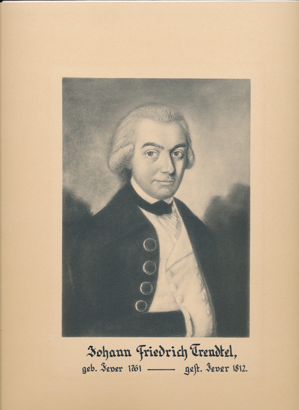 "Johann Friedrich Trendtel, geb. Jever 1761 - gest. Jever 1812." (Schlossmuseum Jever CC BY-NC-SA)