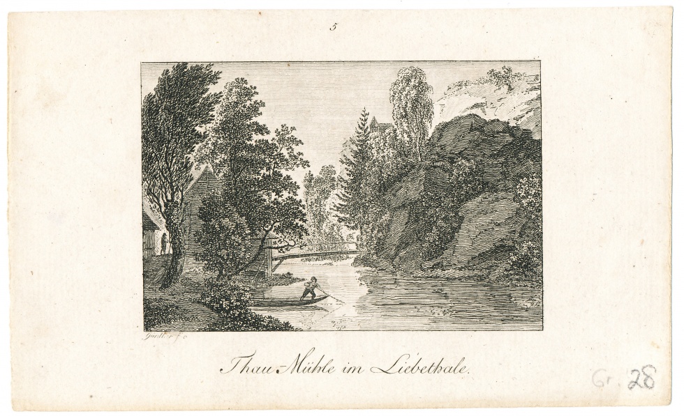 "Thau-Mühle im Liebethale" (Schlossmuseum Jever CC BY-NC-SA)