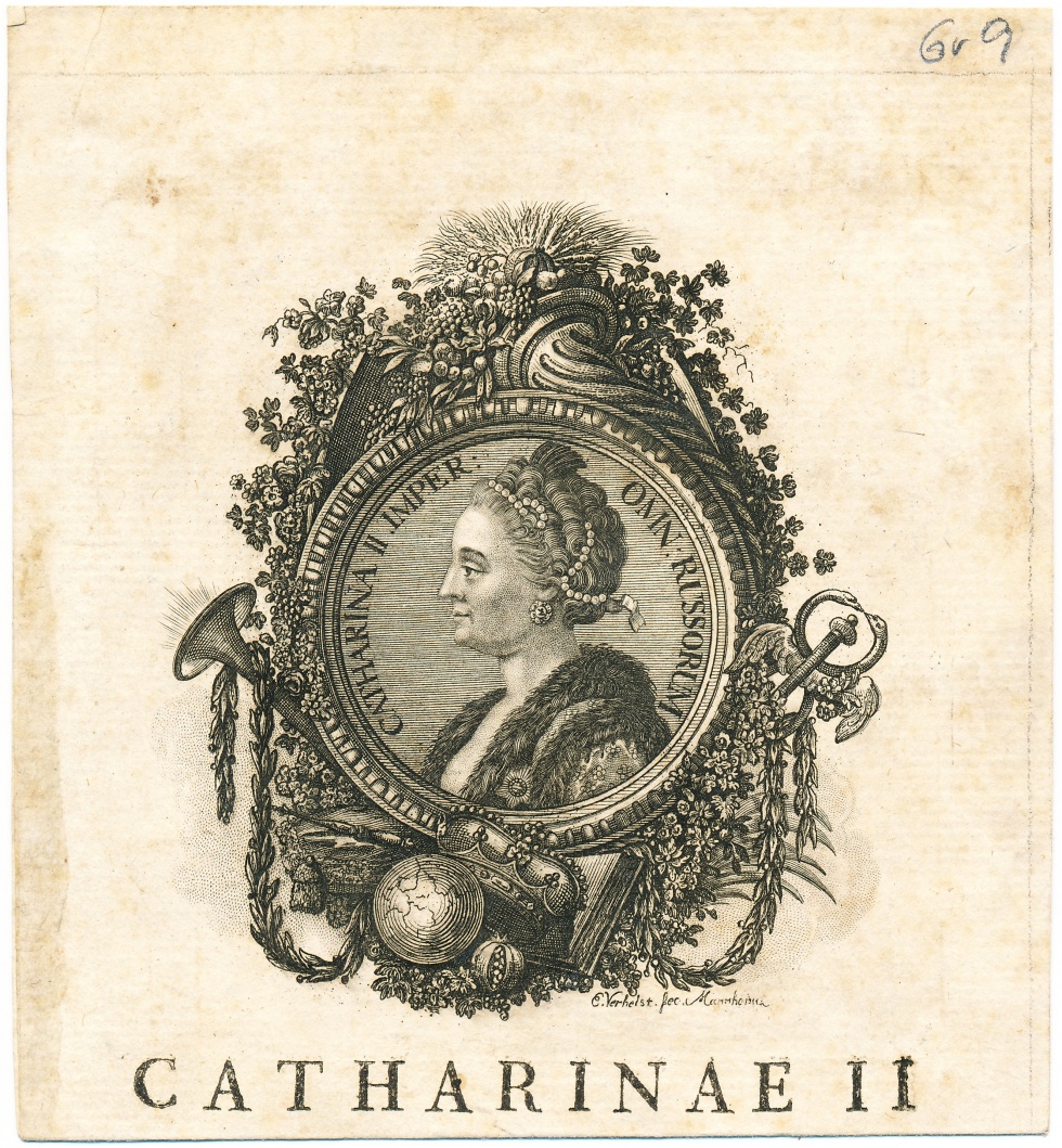 "CATHARINAE II" - Katharina II. (1729-1796) (Schlossmuseum Jever CC BY-NC-SA)