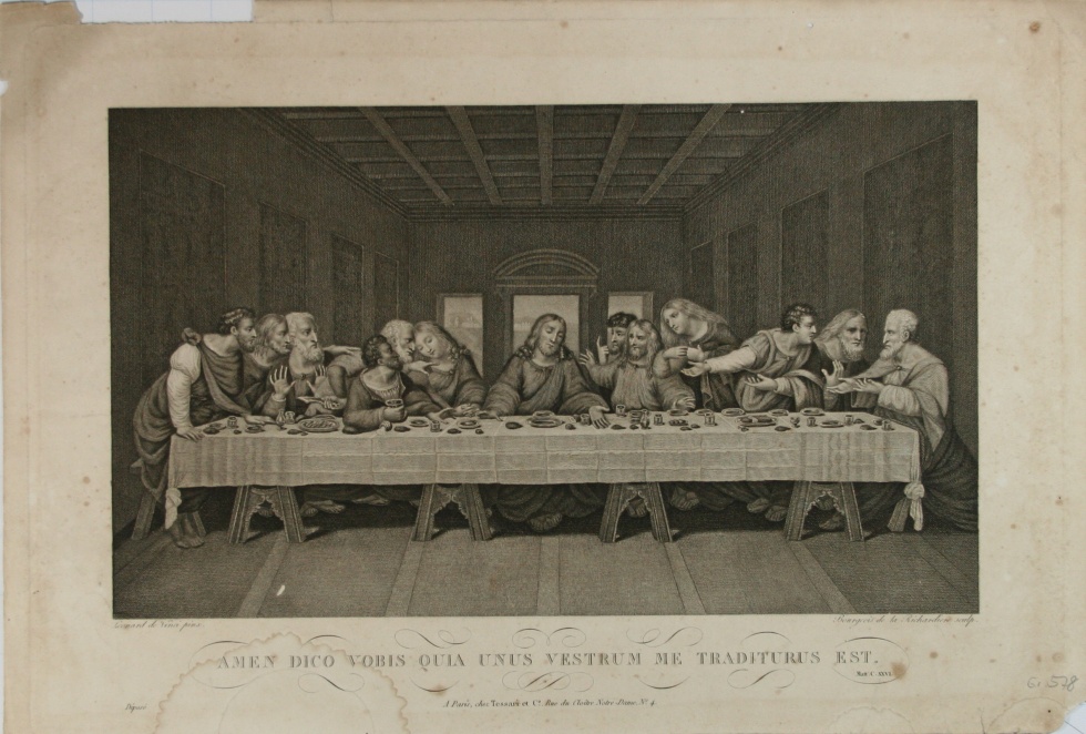 "amen dico vobis quia unus vestrum me traditurus est" - Das letzte Abendmahl (Schlossmuseum Jever CC BY-NC-SA)