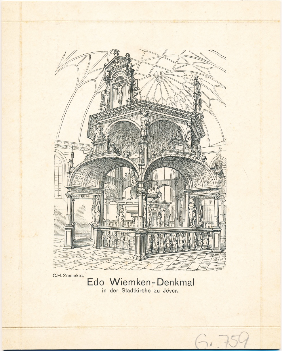 "Edo Wiemken-Grabmal" (Schlossmuseum Jever CC BY-NC-SA)