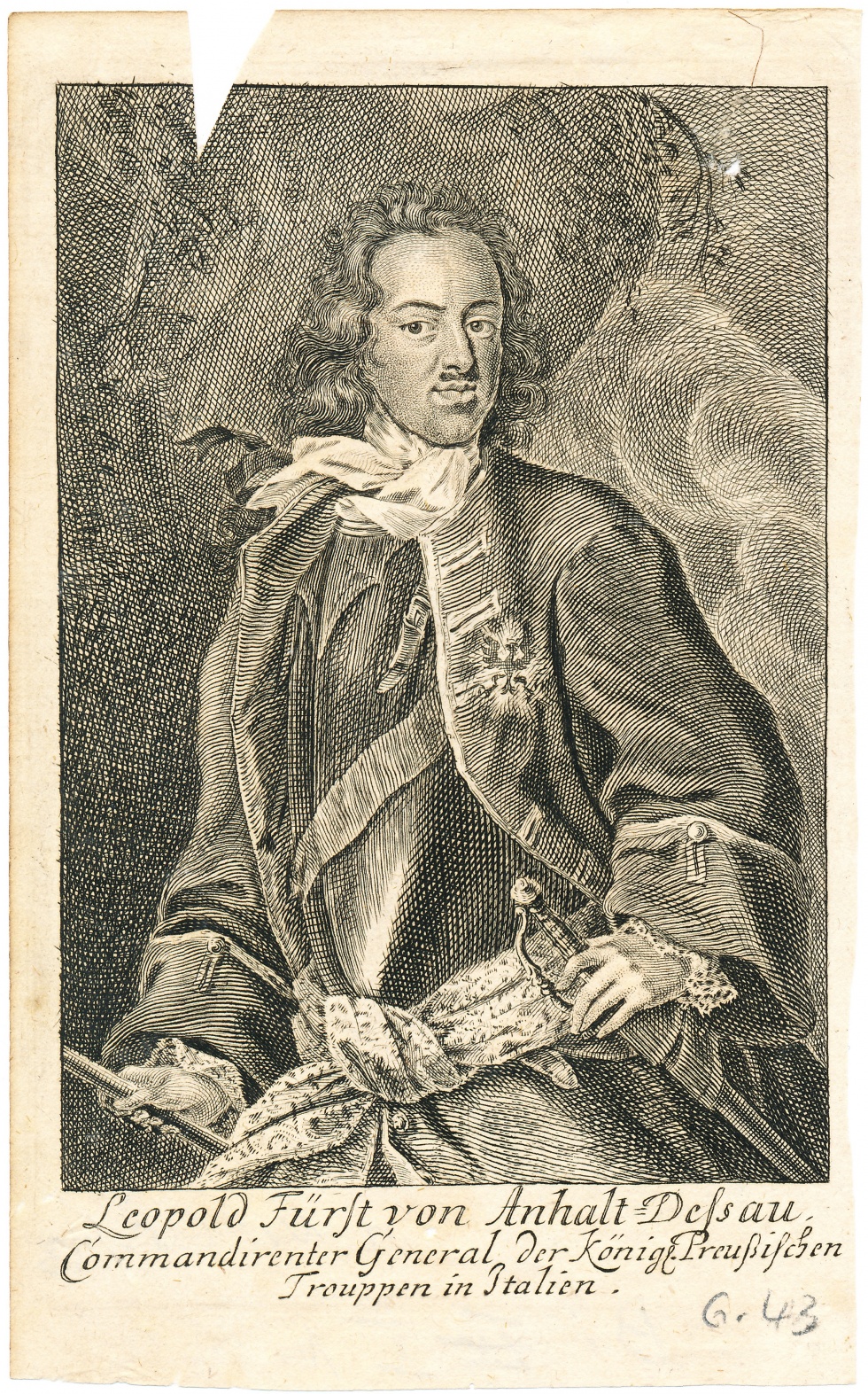 "Leopold Fürst von Anhalt-Deßsau" - Leopold I., Fürst von Anhalt-Dessau (Schlossmuseum Jever CC BY-NC-SA)