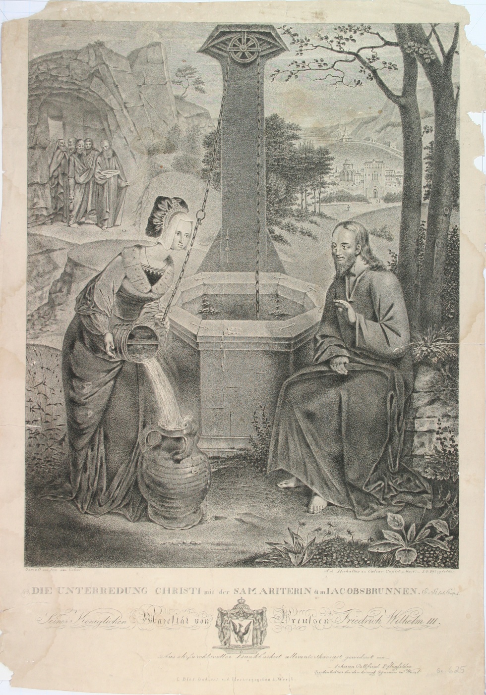 "Die Unterredung Christi mit der Samariterin am Iacobsbrunnen" - Christus und die Samariterin am Jakobsbrunnen (Schlossmuseum Jever CC BY-NC-SA)