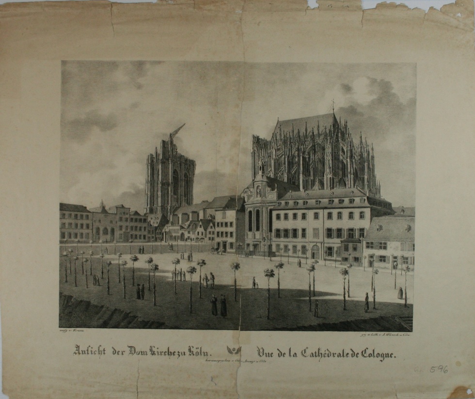 "Ansicht der Dom Kirche zu Köln" (Schlossmuseum Jever CC BY-NC-SA)