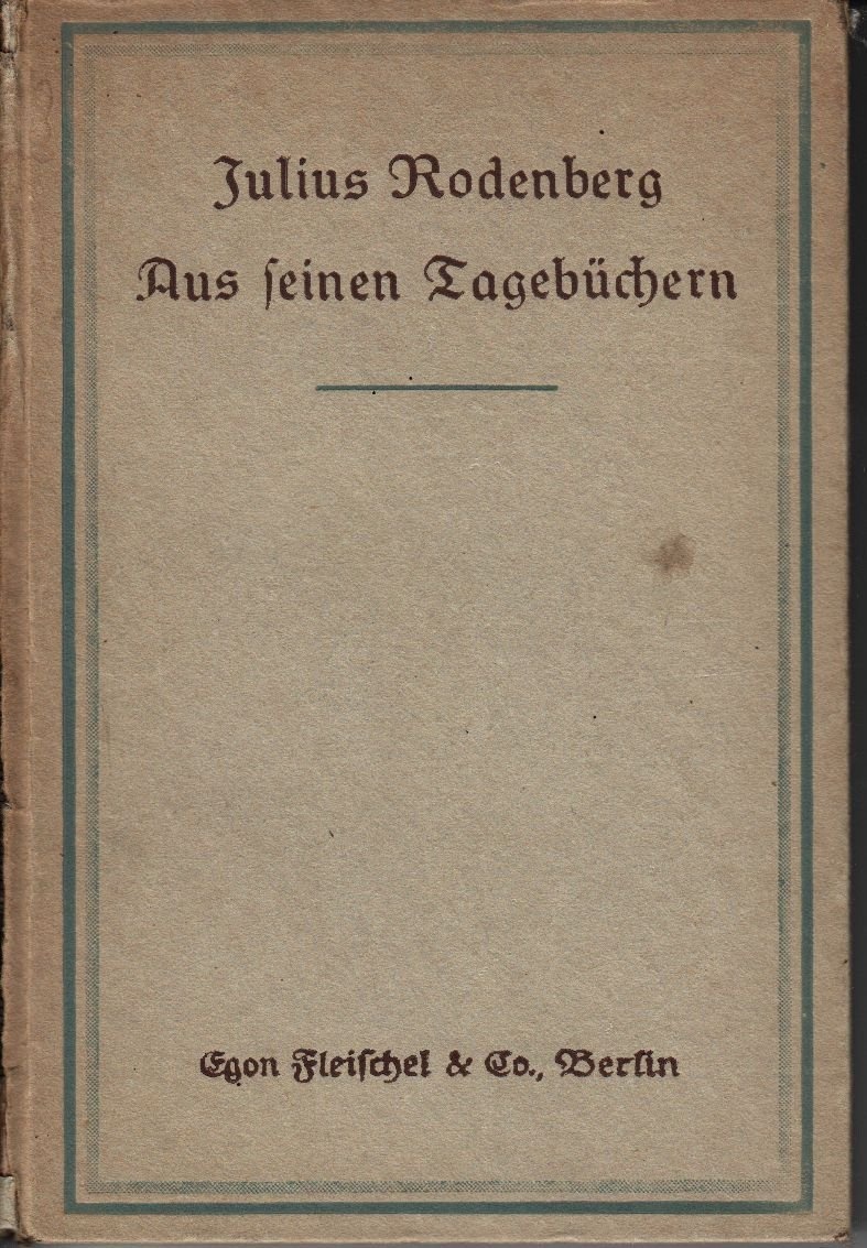Julius Rodenberg – Aus seinen Tagebüchern (Museumslandschaft Amt Rodenberg e.V. CC BY-NC-SA)