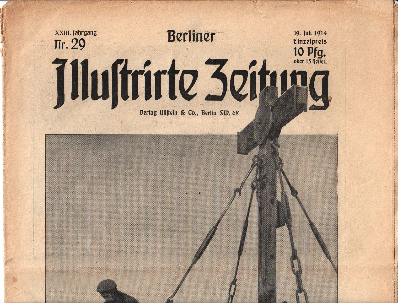 Illustrierte Zeitung vom 19.07.1914 (Museumslandschaft Amt Rodenberg e.V. CC BY-NC-SA)