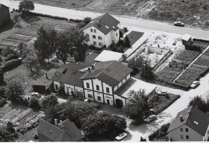 Luftbild ehemalige Rodenberger Gasanstalt (Rodenberg) 1975 (Stadt Rodenberg CC BY-NC-SA)