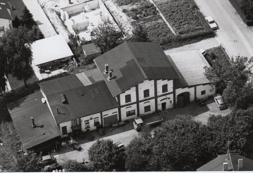 Luftbild ehemalige Rodenberger Gasanstalt (Rodenberg) 1975 (Stadt Rodenberg CC BY-NC-SA)