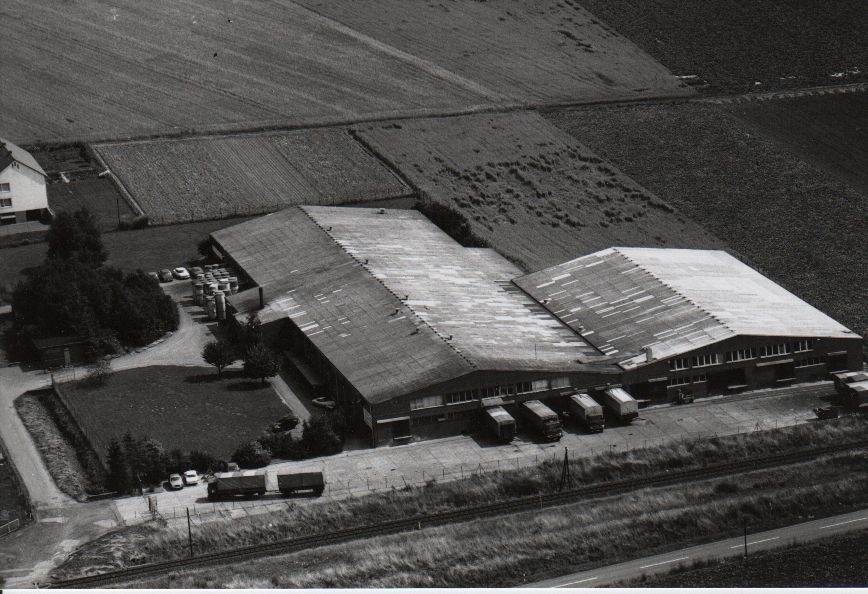 Luftbild Fabrik „Gissler & Pass“ (Rodenberg) 1975 (Stadt Rodenberg CC BY-NC-SA)