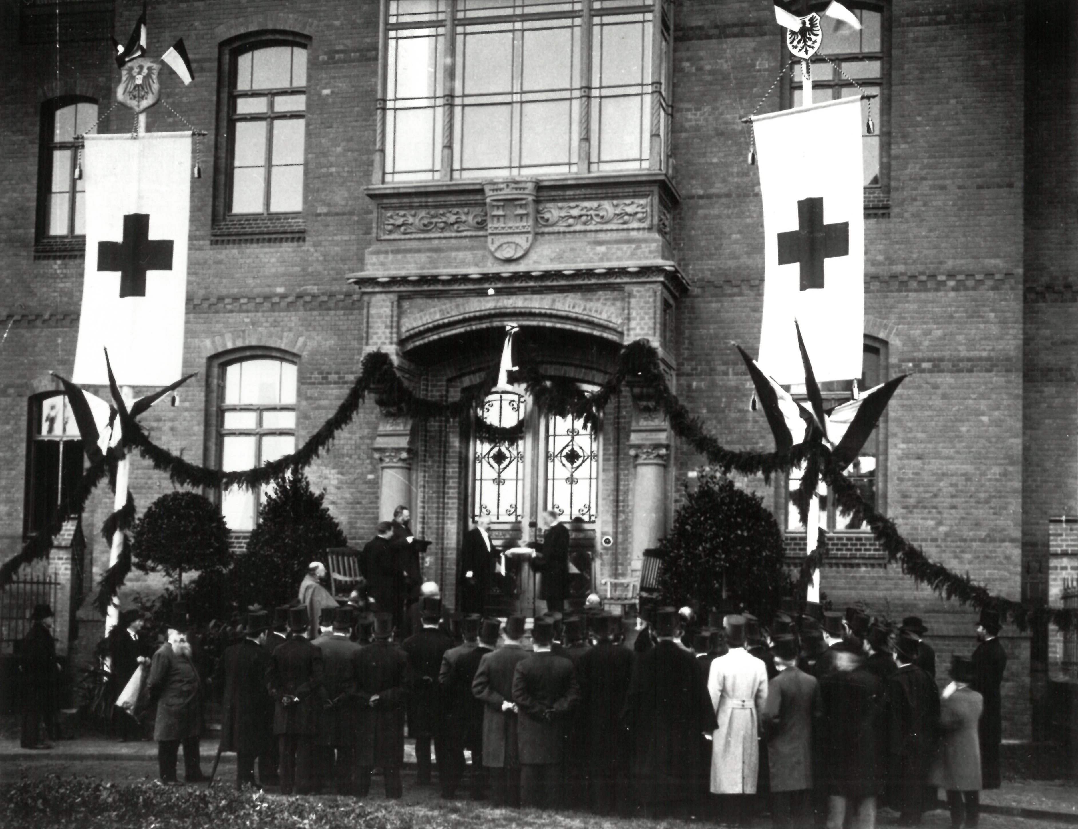 Einweihung Städtisches Krankenhaus (Krankenhausmuseum Bielefeld e.V. CC BY-NC-SA)