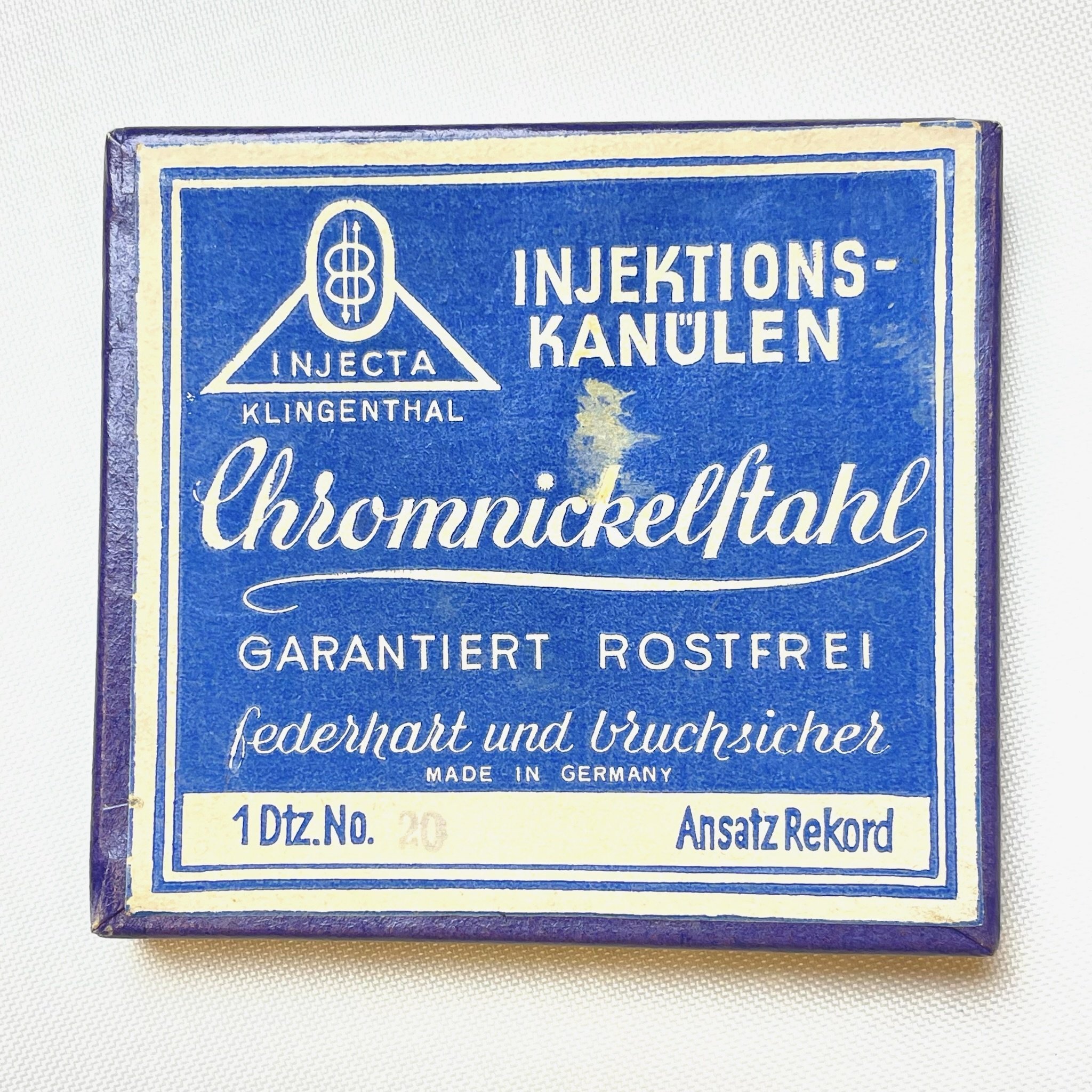 Injektionskanülen Chromnickelsstahl (Krankenhausmuseum Bielefeld e.V. CC BY-NC-SA)