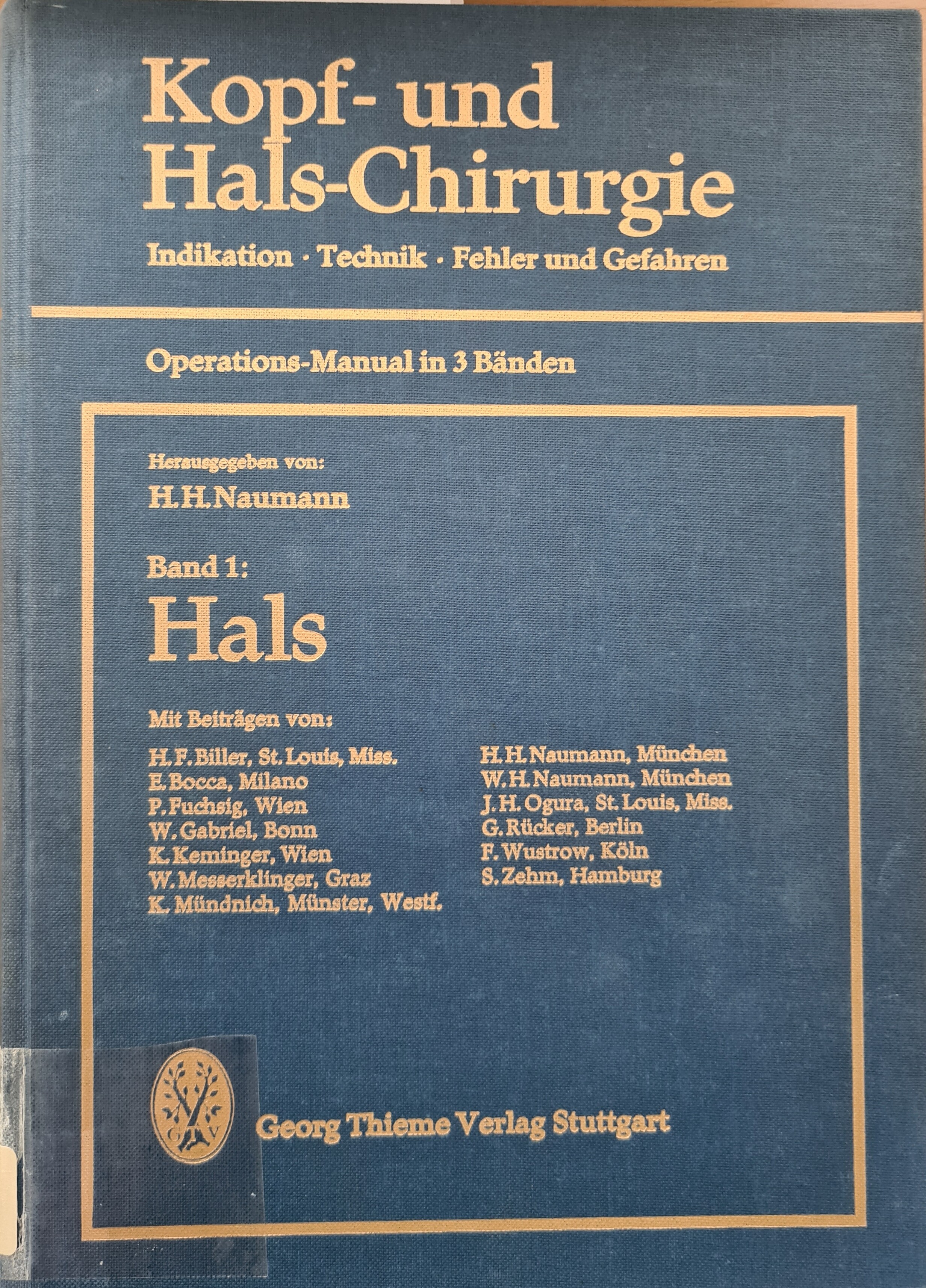 Kopf- und Hals-Chirurgie, Band 1: Hals (Krankenhausmuseum Bielefeld e.V. CC BY-NC-SA)
