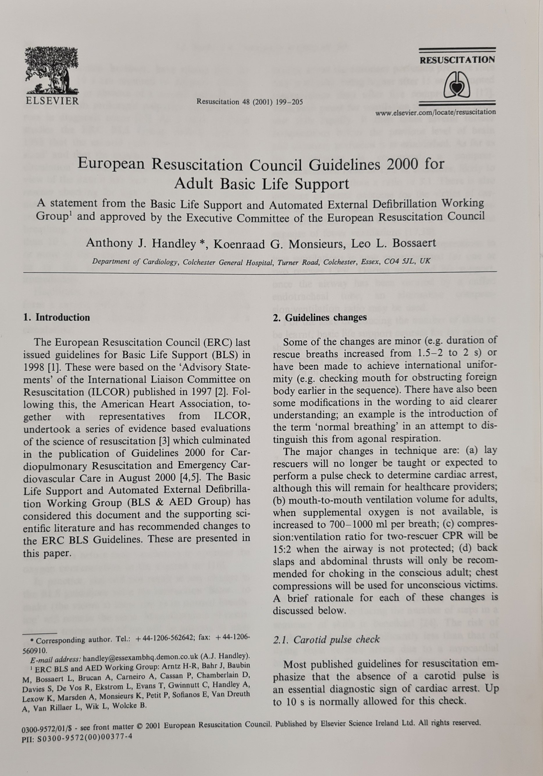Leitlinien des Europäischen Rates für Wiederbelebung (Krankenhausmuseum Bielefeld e.V. CC BY-NC-SA)