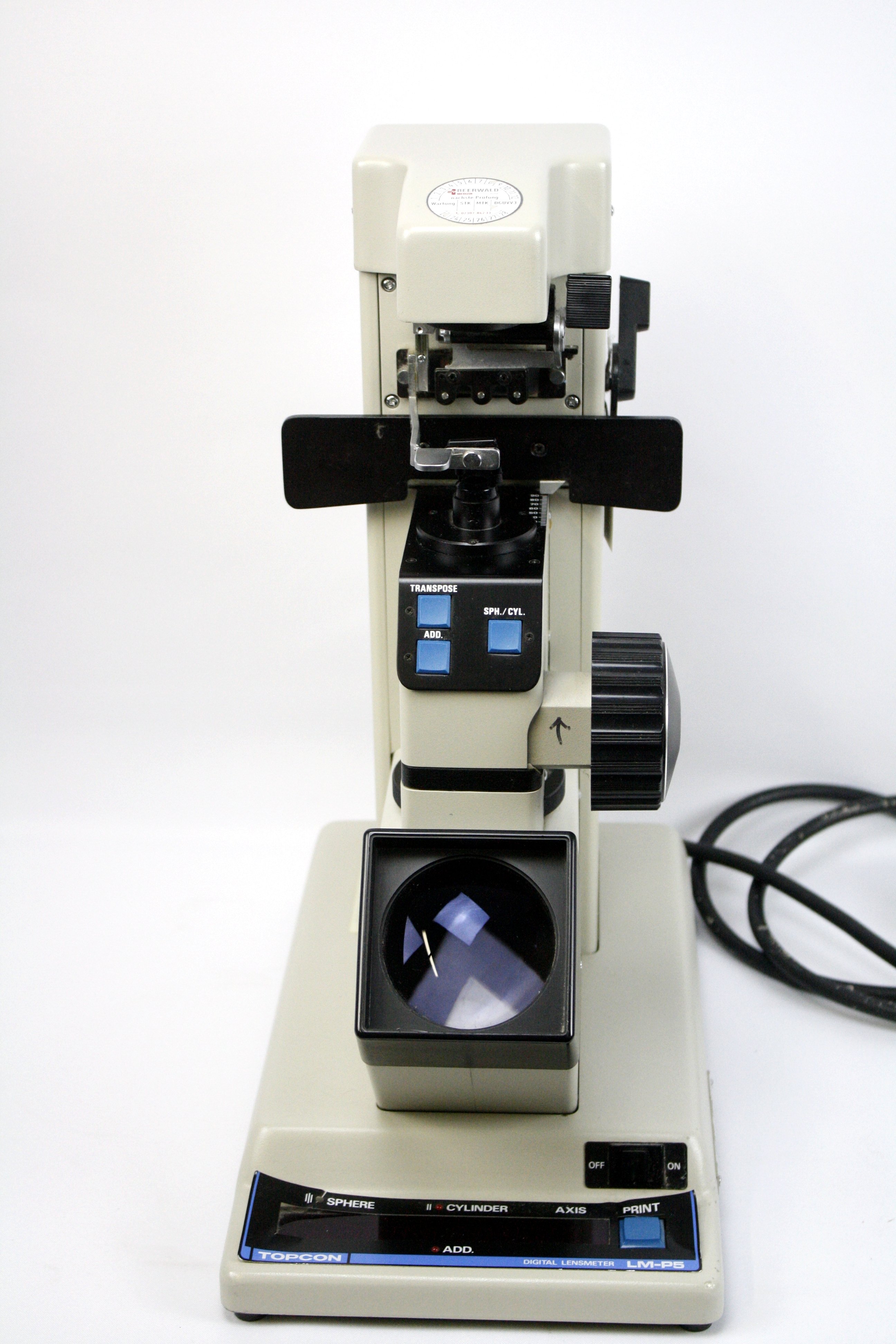 Digital Lensmeter Topcon LM-P5 (Krankenhausmuseum Bielefeld e.V. CC BY-NC-SA)